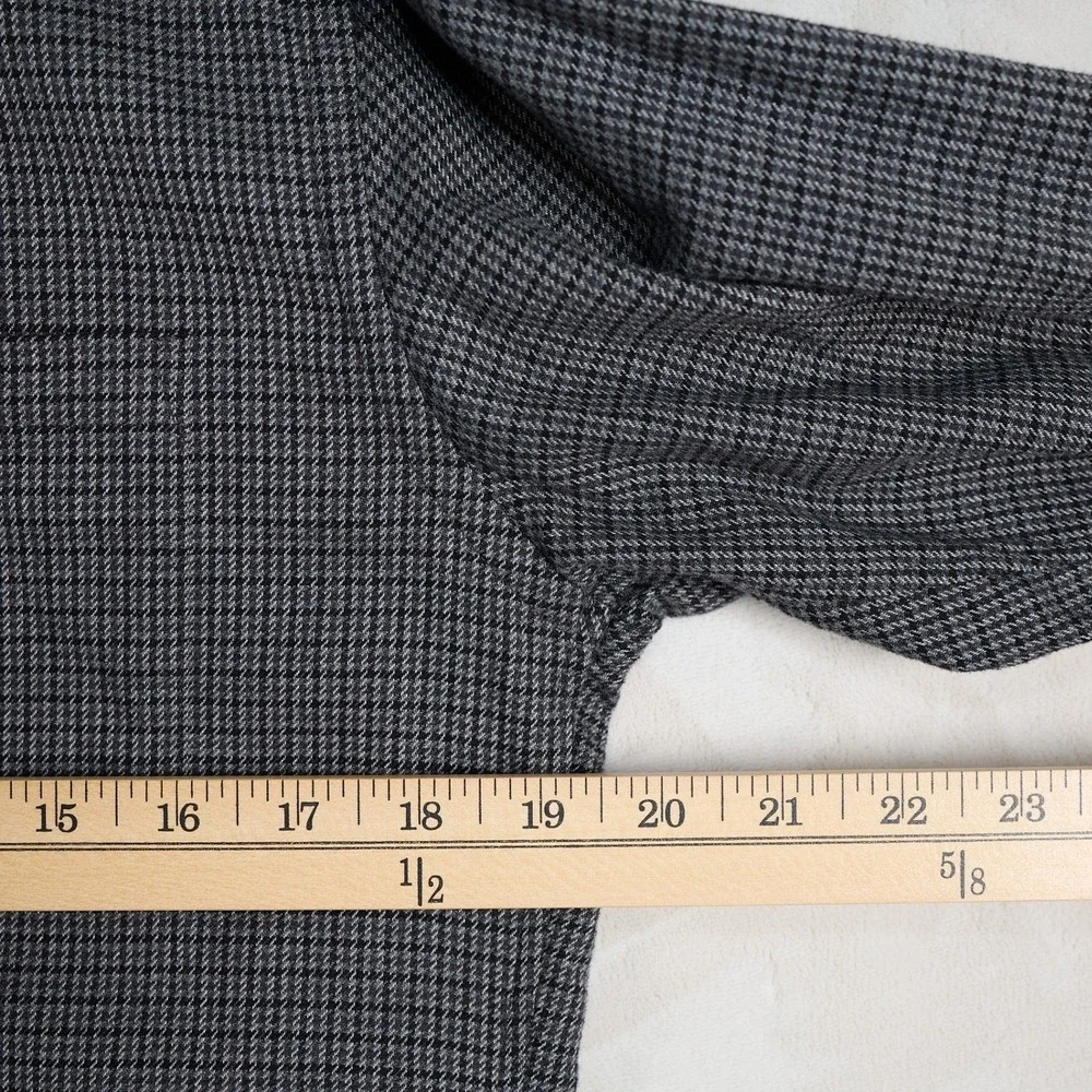 J. Crew‎ Slim Fit Button Down Long Sleeve Shirt Mens Size S Grey Plaid